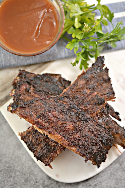 Taking only a few minutes to prepare, these easy keto dry rub pork ribs cook to perfection slowly at low heat, creating sweet and smoky aroma as they cook.  https://www.intoxicatedonlife.com/?p=97135