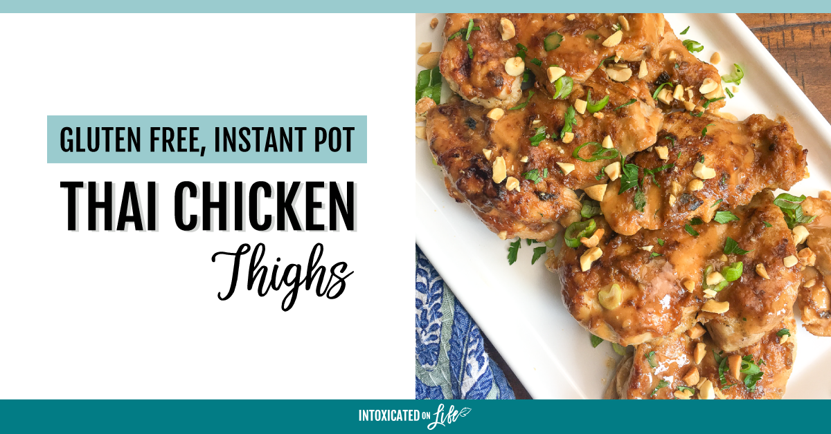 Gluten Free Instant Pot Thai Chicken Thighs