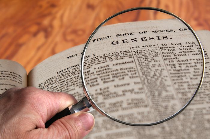 Genesis 1 magnifying glass